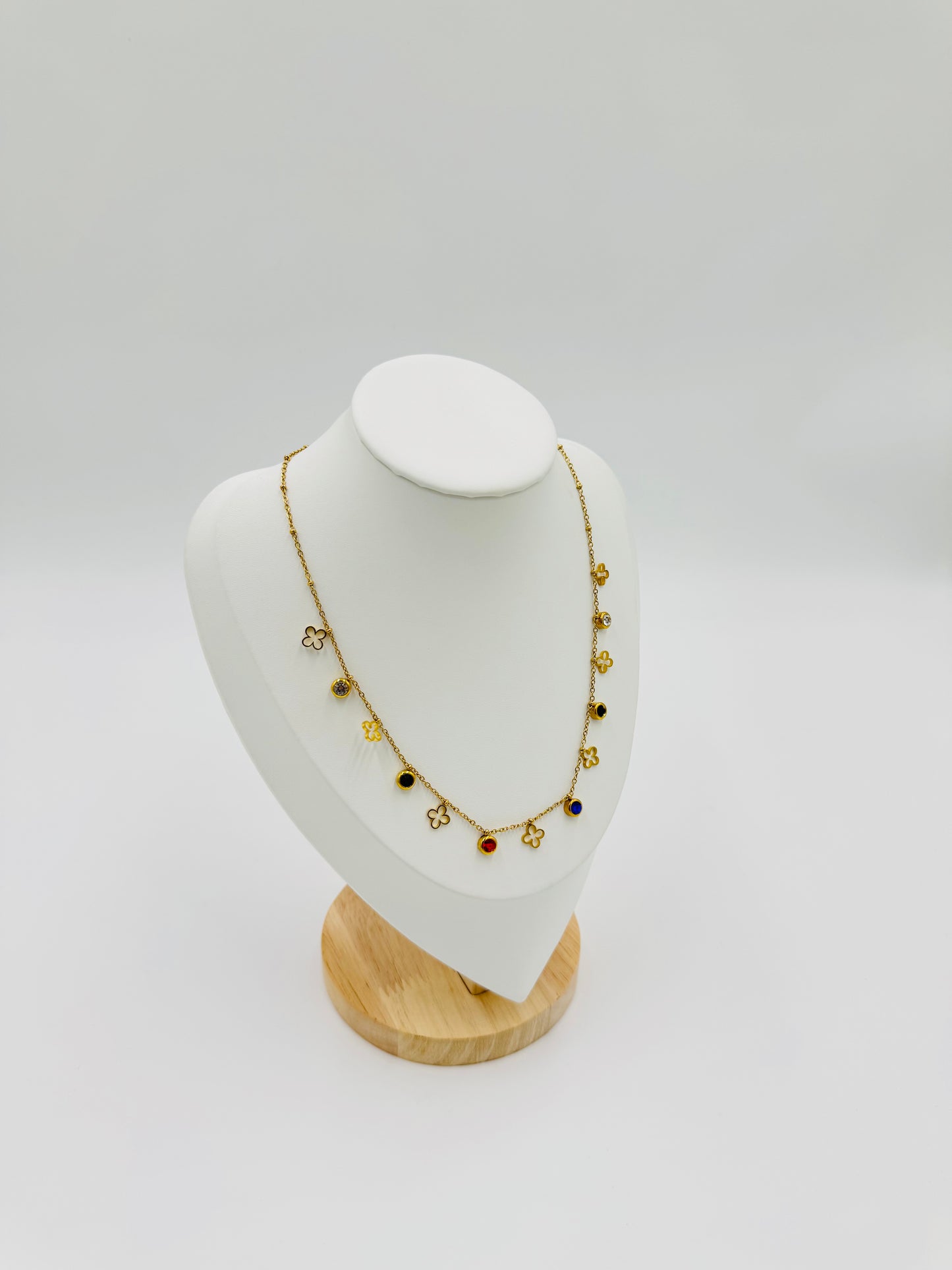 Colorful Charm Necklace | Non-Tarnish, Hypoallergenic Jewelry