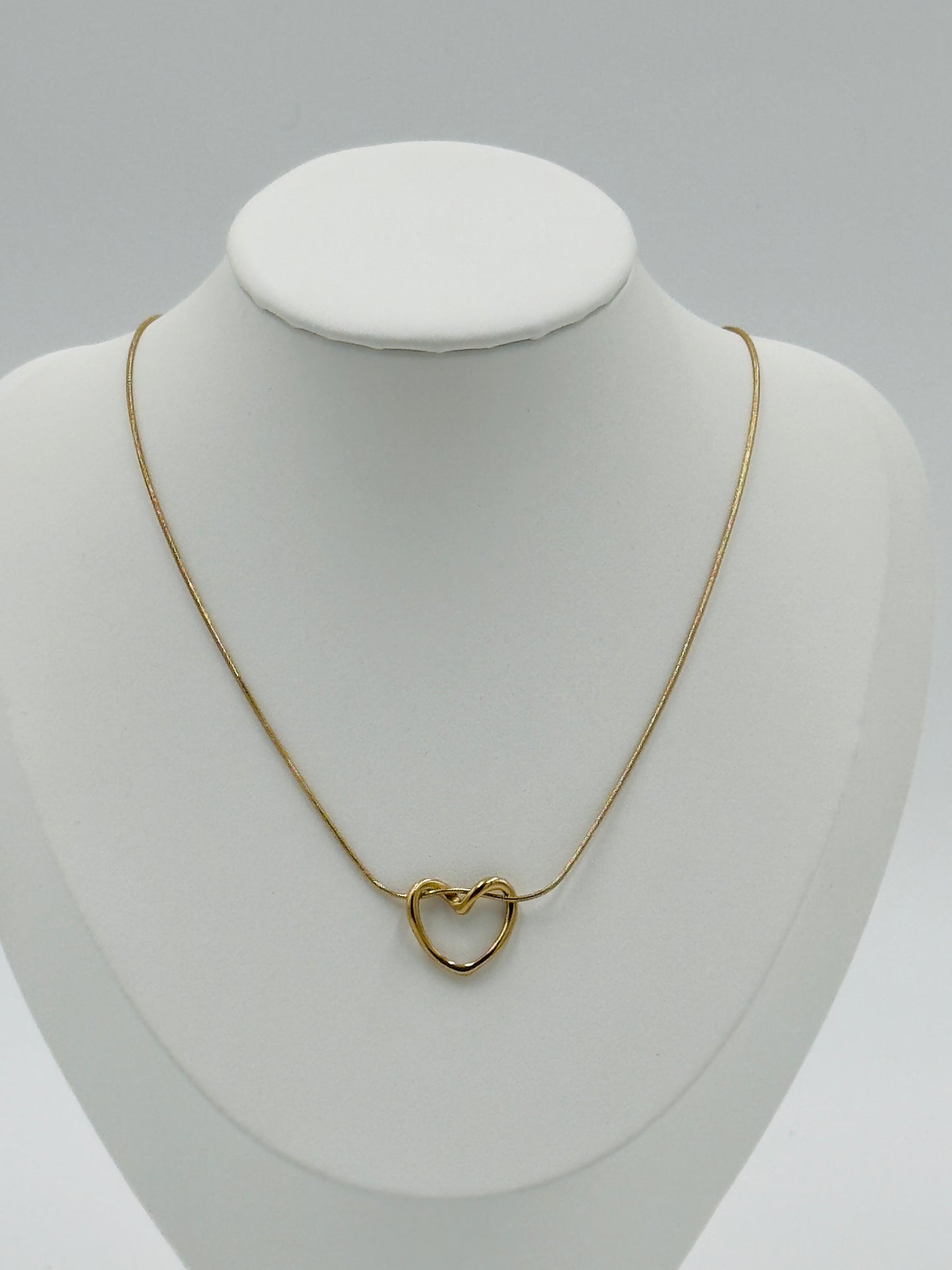 Minimalist Open Heart Pendant Necklace | Non-Tarnish, Hypoallergenic