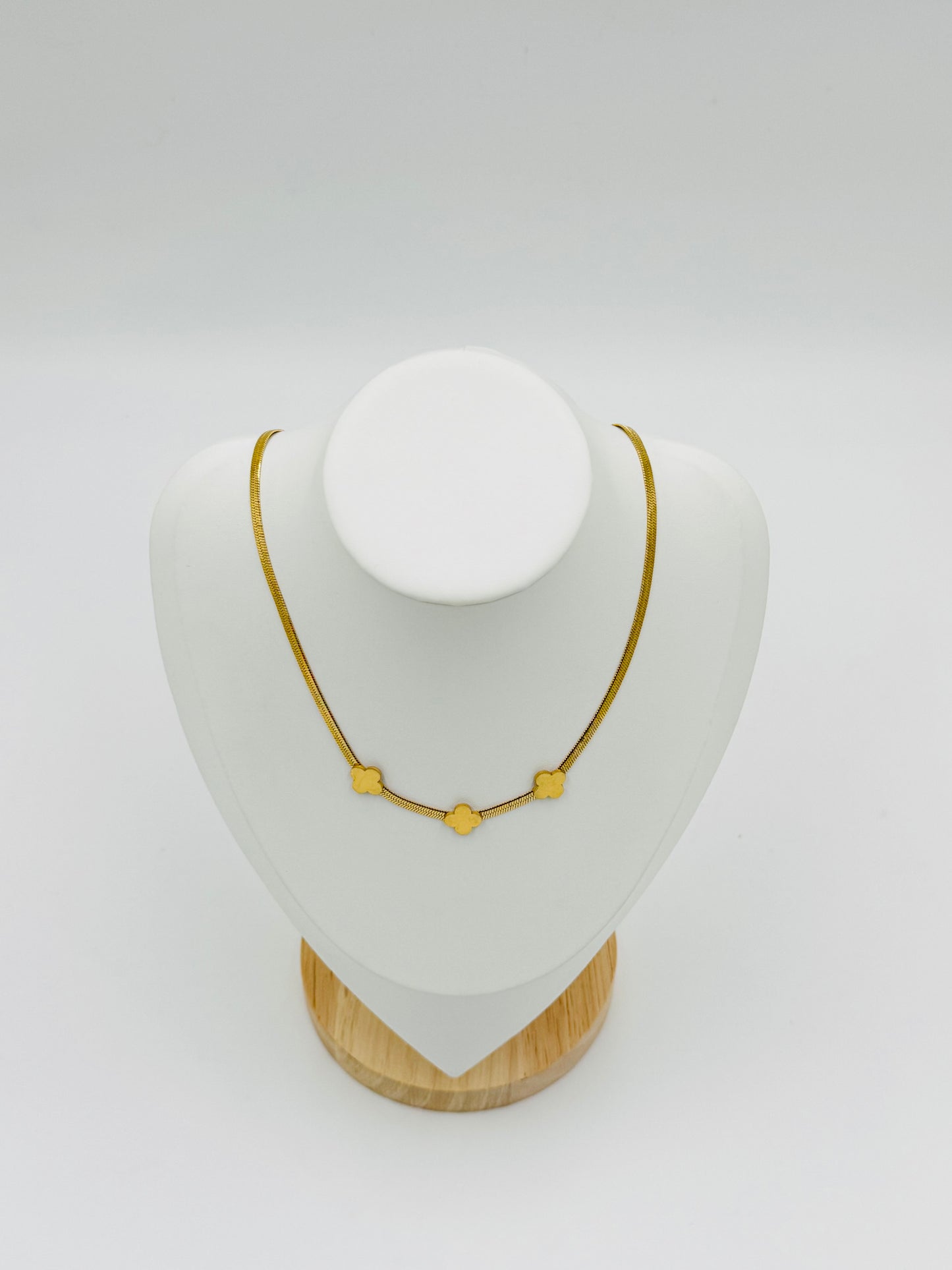 Three Clover Necklace | Non-Tarnish, Hypoallergenic Jewelry