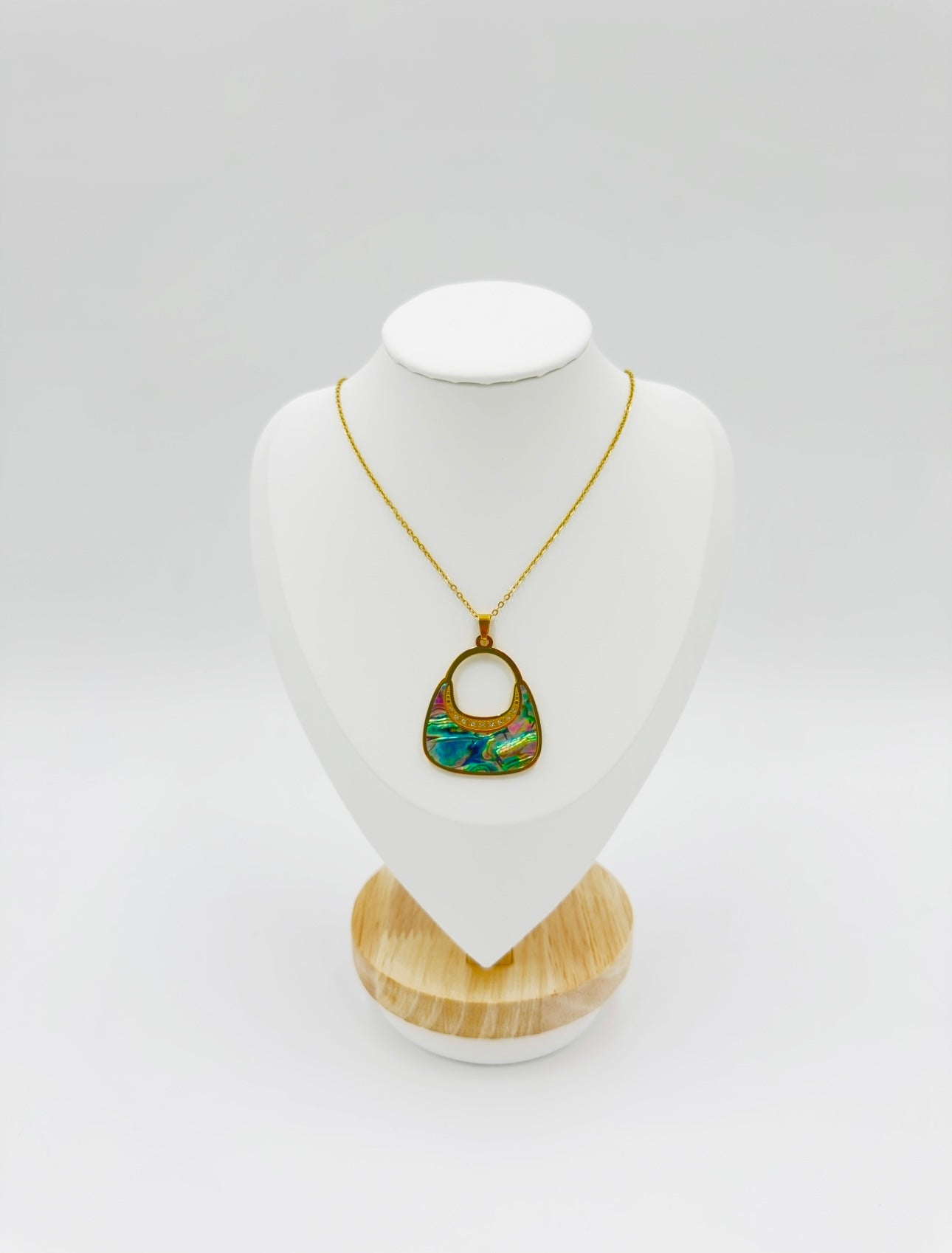 Colorful Handbag Pendant Necklace | Non-Tarnish, Hypoallergenic Jewelry