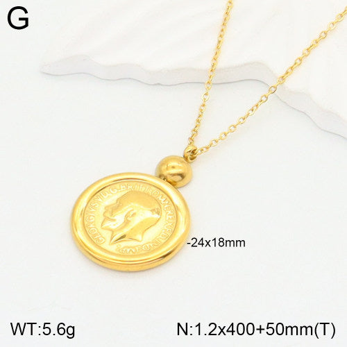 Vintage Coin Pendant Necklace | Non-Tarnish, Hypoallergenic Jewelry