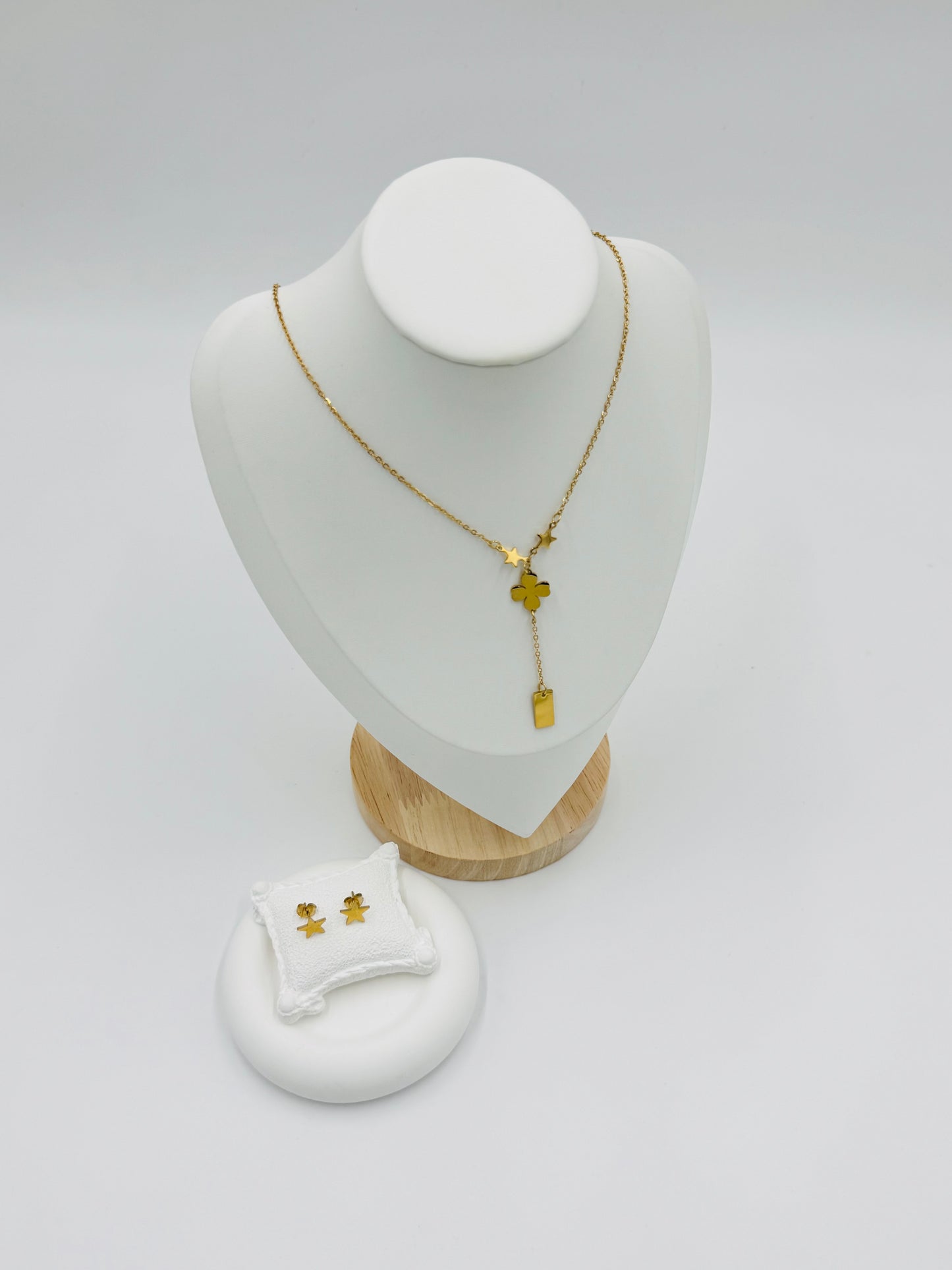 Charm Necklace and Earring Set | Non-Tarnish, Hypoallergenic Jewelry