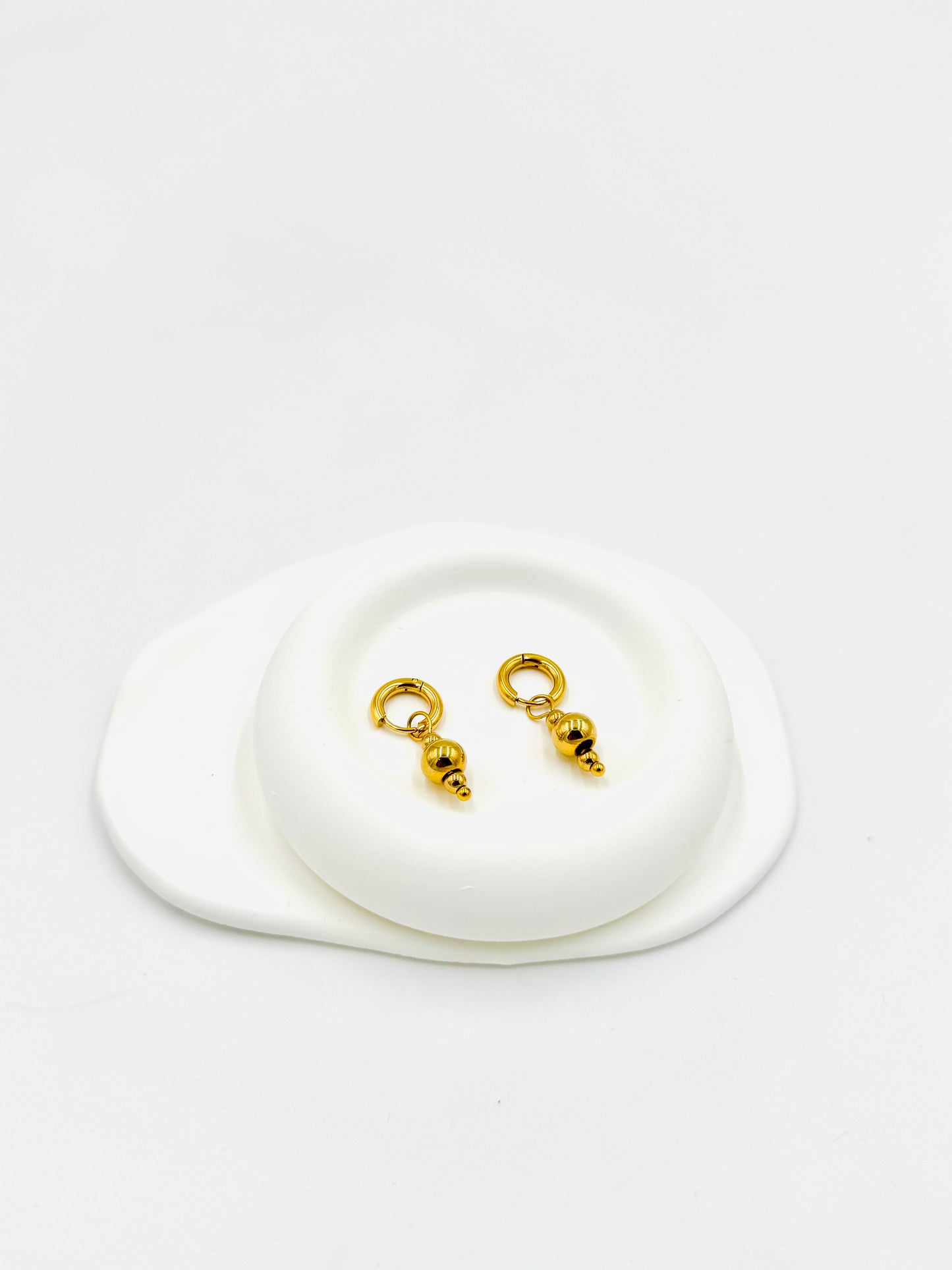 Traditional Dome Drop Earrings