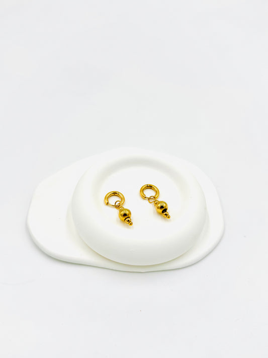 Traditional Dome Drop Earrings