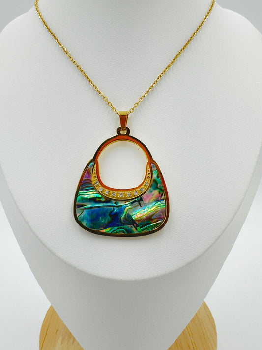 Colorful Handbag Pendant Necklace | Non-Tarnish, Hypoallergenic Jewelry