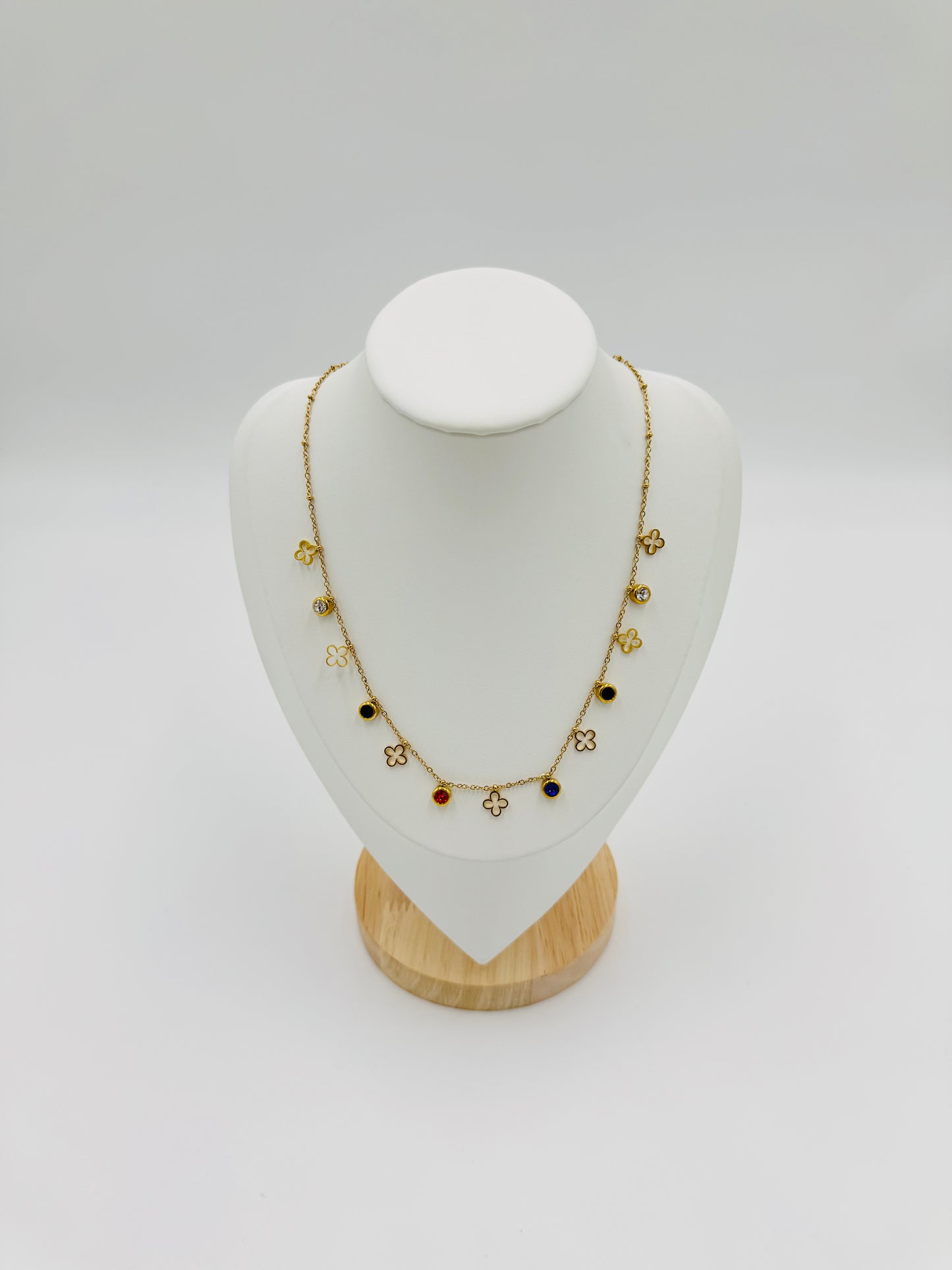 Colorful Charm Necklace | Non-Tarnish, Hypoallergenic Jewelry