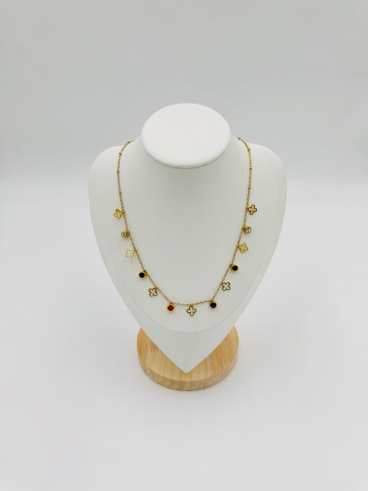Colorful Charm Necklace | Non-Tarnish, Hypoallergenic Jewelry