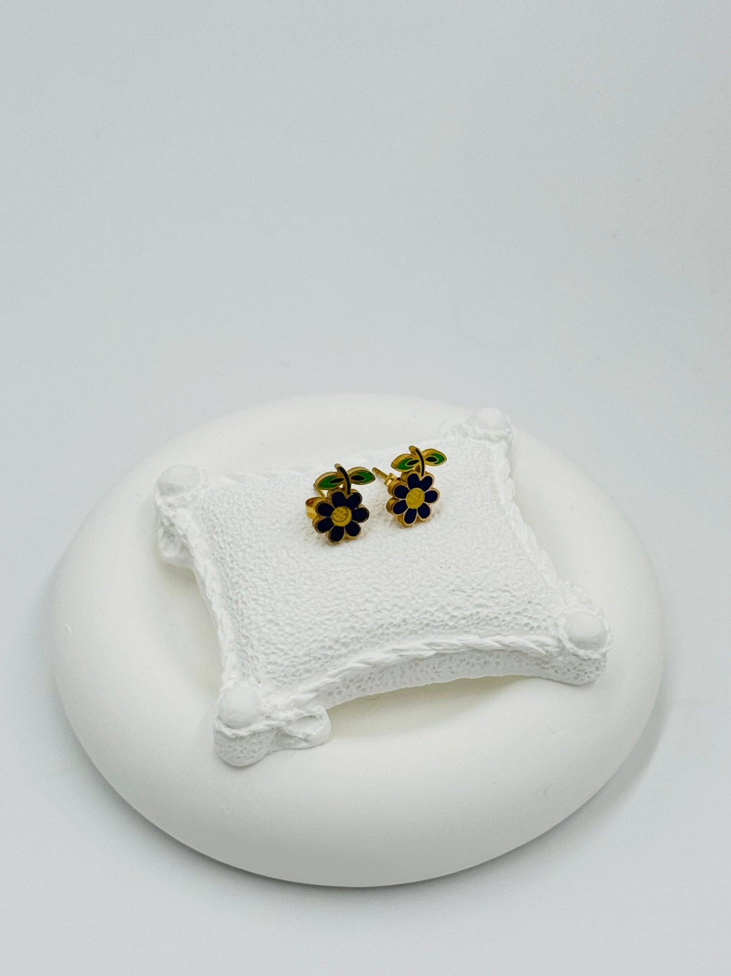 Cute Kids Flower Necklace & Earring Set – 18K Gold Plated