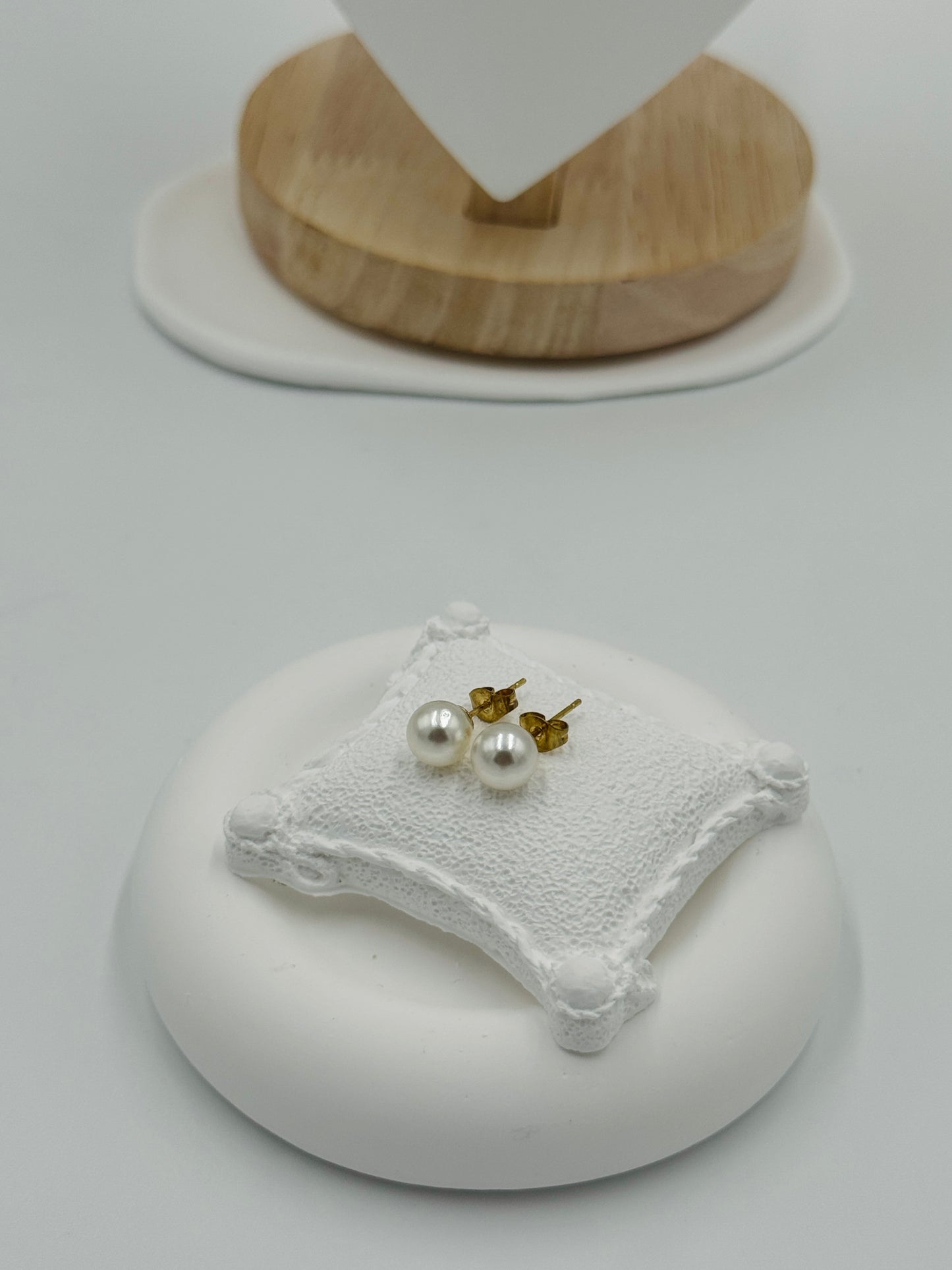 Pearl Charm Layered Necklace and Earring Set | Non-Tarnish, Hypoallergenic Jewelry