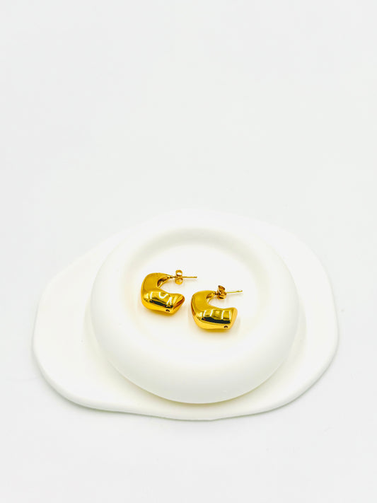 Bold Curve Mini Hoop Earrings