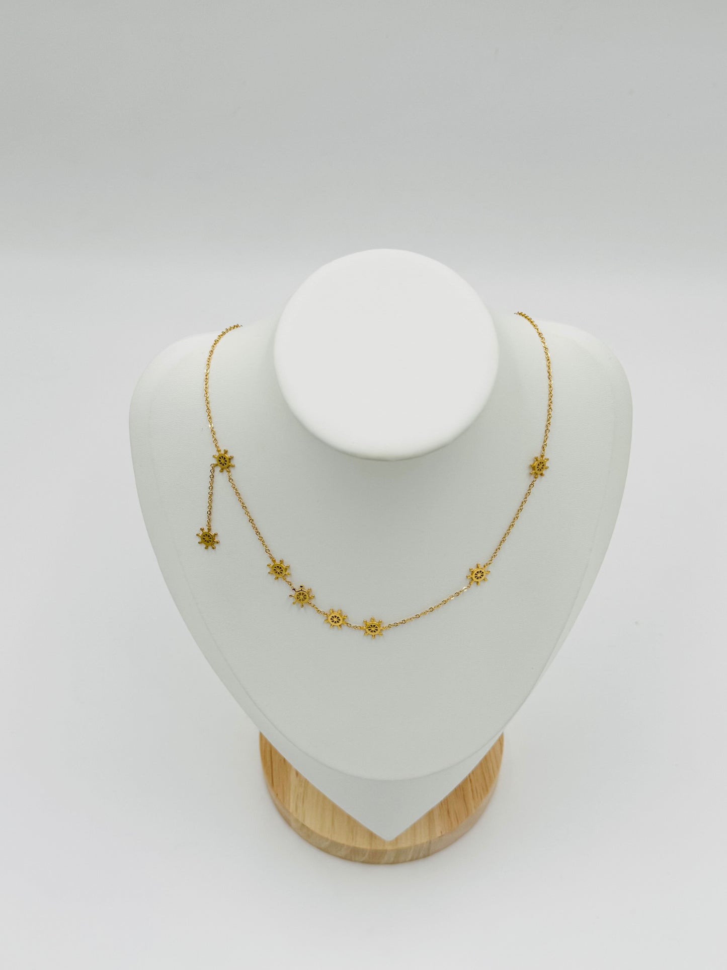 Sunflower Charm Necklace | Non-Tarnish, Hypoallergenic Jewelry