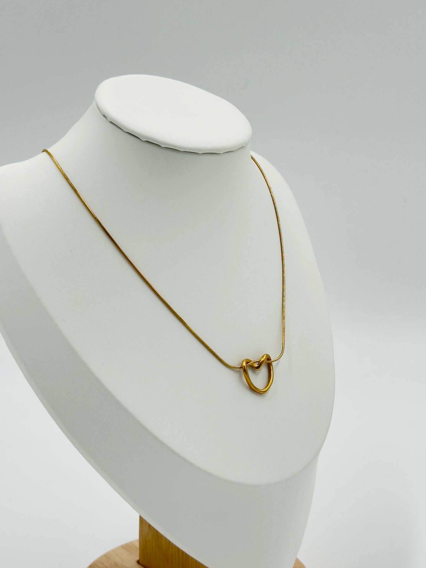 Minimalist Open Heart Pendant Necklace | Non-Tarnish, Hypoallergenic